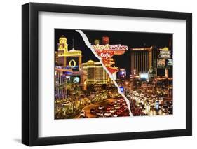 Dual Torn Posters Series - Vegas-Philippe Hugonnard-Framed Photographic Print