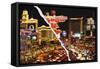 Dual Torn Posters Series - Vegas-Philippe Hugonnard-Framed Stretched Canvas