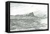 Duart Castle from ferry;2007-Vincent Alexander Booth-Framed Stretched Canvas