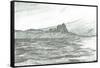Duart Castle from ferry;2007-Vincent Alexander Booth-Framed Stretched Canvas