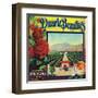 Duarte, California, Duarte Beauties Brand Citrus Label-Lantern Press-Framed Art Print