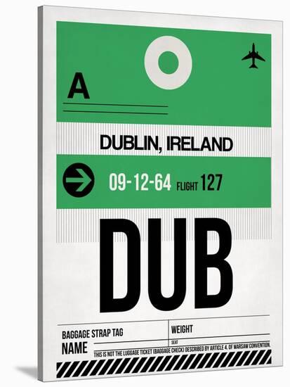 DUB Dublin Luggage Tag 1-NaxArt-Stretched Canvas