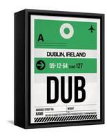 DUB Dublin Luggage Tag 1-NaxArt-Framed Stretched Canvas