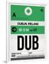 DUB Dublin Luggage Tag 1-NaxArt-Framed Art Print