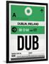 DUB Dublin Luggage Tag 1-NaxArt-Framed Art Print