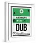 DUB Dublin Luggage Tag 1-NaxArt-Framed Art Print