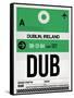 DUB Dublin Luggage Tag 1-NaxArt-Framed Stretched Canvas