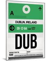DUB Dublin Luggage Tag 1-NaxArt-Mounted Art Print