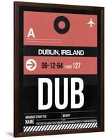 DUB Dublin Luggage Tag 2-NaxArt-Framed Art Print