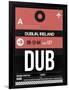 DUB Dublin Luggage Tag 2-NaxArt-Framed Art Print