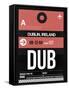 DUB Dublin Luggage Tag 2-NaxArt-Framed Stretched Canvas