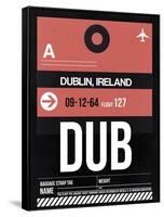 DUB Dublin Luggage Tag 2-NaxArt-Framed Stretched Canvas