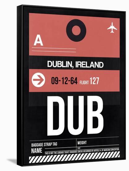 DUB Dublin Luggage Tag 2-NaxArt-Framed Stretched Canvas