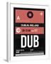 DUB Dublin Luggage Tag 2-NaxArt-Framed Art Print