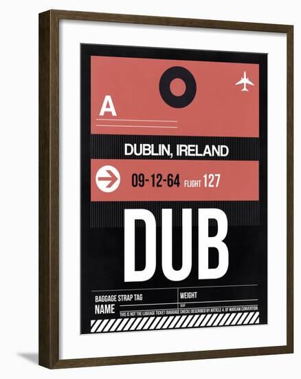 DUB Dublin Luggage Tag 2-NaxArt-Framed Art Print