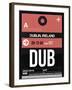 DUB Dublin Luggage Tag 2-NaxArt-Framed Art Print