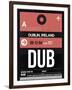 DUB Dublin Luggage Tag 2-NaxArt-Framed Art Print