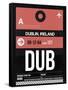 DUB Dublin Luggage Tag 2-NaxArt-Framed Stretched Canvas