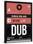 DUB Dublin Luggage Tag 2-NaxArt-Stretched Canvas