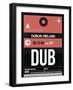 DUB Dublin Luggage Tag 2-NaxArt-Framed Art Print