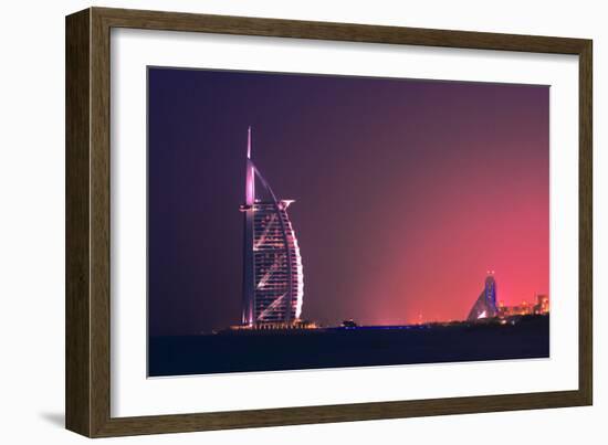 Dubai Burj Al Arab-Charles Bowman-Framed Photographic Print