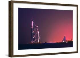 Dubai Burj Al Arab-Charles Bowman-Framed Photographic Print