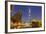 Dubai Burj Khalifa and Skyscrapers at Night, Dubai City, United Arab Emirates, Middle East-Neale Clark-Framed Photographic Print