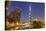 Dubai Burj Khalifa and Skyscrapers at Night, Dubai City, United Arab Emirates, Middle East-Neale Clark-Stretched Canvas