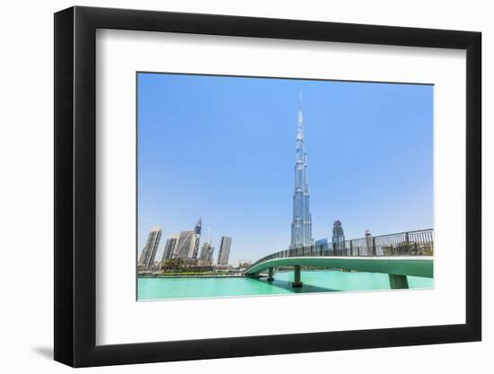 Dubai Burj Khalifa, Dubai City, United Arab Emirates, Middle East-Neale Clark-Framed Photographic Print