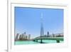 Dubai Burj Khalifa, Dubai City, United Arab Emirates, Middle East-Neale Clark-Framed Premium Photographic Print