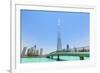 Dubai Burj Khalifa, Dubai City, United Arab Emirates, Middle East-Neale Clark-Framed Photographic Print