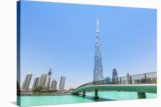 Dubai Burj Khalifa, Dubai City, United Arab Emirates, Middle East-Neale Clark-Stretched Canvas