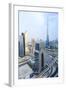 Dubai Cityscape, Dubai, United Arab Emirates, Middle East-Amanda Hall-Framed Photographic Print