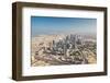 Dubai Cityscape from Burj Khalifa at Sunny Morning, United Arab Emirates.-Petr Vorobev-Framed Photographic Print