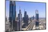 Dubai Cityscape on Sheikh Zayed Road-Fraser Hall-Mounted Photographic Print