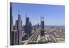 Dubai Cityscape on Sheikh Zayed Road-Fraser Hall-Framed Photographic Print