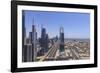 Dubai Cityscape on Sheikh Zayed Road-Fraser Hall-Framed Photographic Print