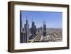 Dubai Cityscape on Sheikh Zayed Road-Fraser Hall-Framed Photographic Print