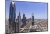 Dubai Cityscape on Sheikh Zayed Road-Fraser Hall-Mounted Photographic Print