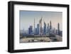 Dubai Cityscape with Burj Khalifa and Emirates Towers, Dubai, United Arab Emirates, Middle East-Amanda Hall-Framed Photographic Print