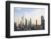 Dubai Cityscape with Burj Khalifa and Emirates Towers, Dubai, United Arab Emirates, Middle East-Amanda Hall-Framed Photographic Print