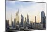 Dubai Cityscape with Burj Khalifa and Emirates Towers, Dubai, United Arab Emirates, Middle East-Amanda Hall-Mounted Photographic Print