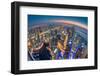 Dubai Colors of Night-Sanjay Pradhan-Framed Photographic Print