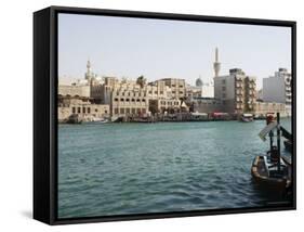 Dubai Creek, Dubai, United Arab Emirates, Middle East-Amanda Hall-Framed Stretched Canvas