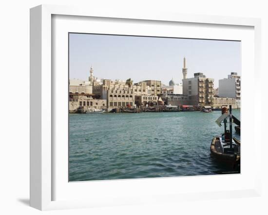 Dubai Creek, Dubai, United Arab Emirates, Middle East-Amanda Hall-Framed Photographic Print