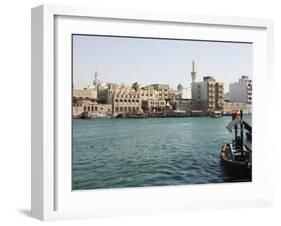 Dubai Creek, Dubai, United Arab Emirates, Middle East-Amanda Hall-Framed Photographic Print