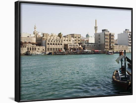 Dubai Creek, Dubai, United Arab Emirates, Middle East-Amanda Hall-Framed Photographic Print