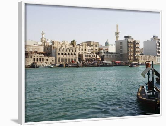 Dubai Creek, Dubai, United Arab Emirates, Middle East-Amanda Hall-Framed Photographic Print