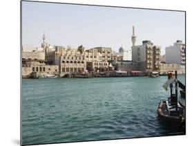 Dubai Creek, Dubai, United Arab Emirates, Middle East-Amanda Hall-Mounted Photographic Print