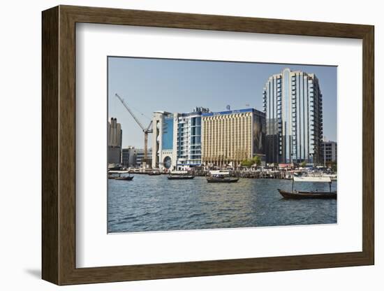 Dubai Creek, Dubai, United Arab Emirates, Middle East-Matt-Framed Photographic Print